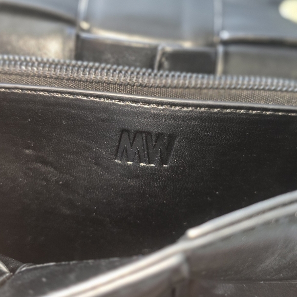 Most Wanted MW Black Vegan Leather Puffer Quilted Gold Chain Bag Shoulder Bag - Picture 7 of 14